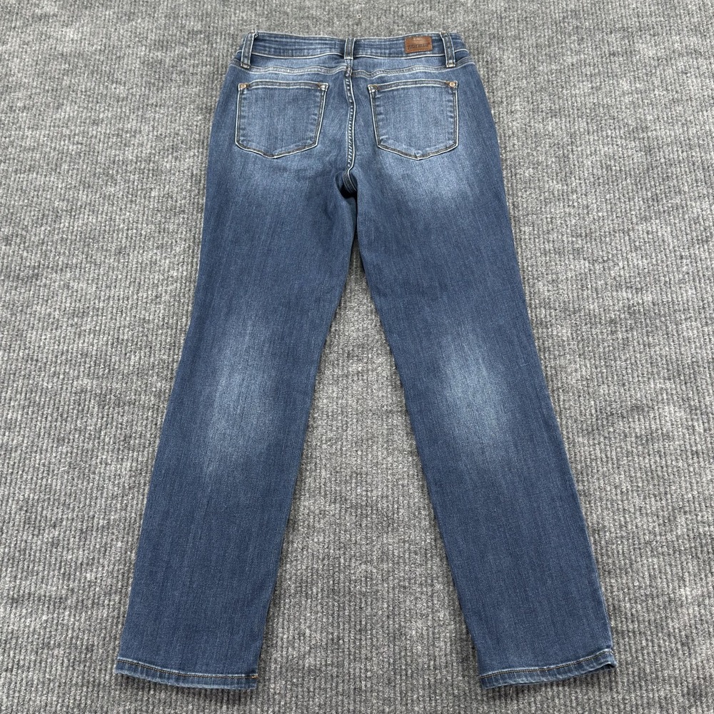 Judy Blue Straight Jeans Womens 9/29 Blue Medium Wash Mid Rise Stretch Denim - Picture 5 of 14